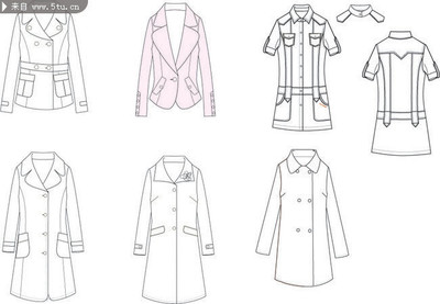 服裝設計圖模板 原創(chuàng)服裝款式圖